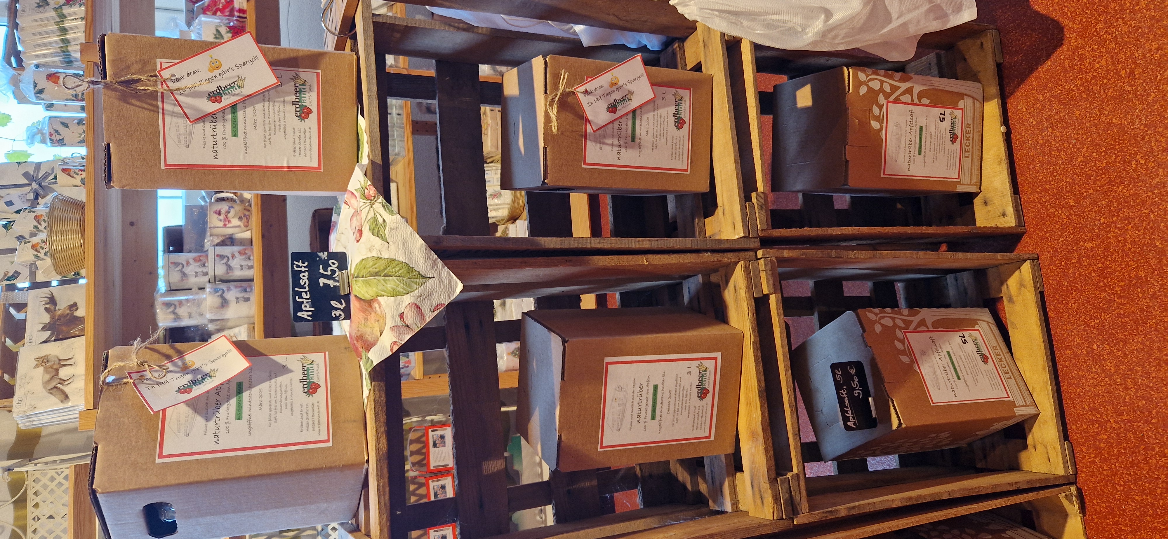 Naturtrüber Apfelsaft aus eigenen saarländischen Äpfeln